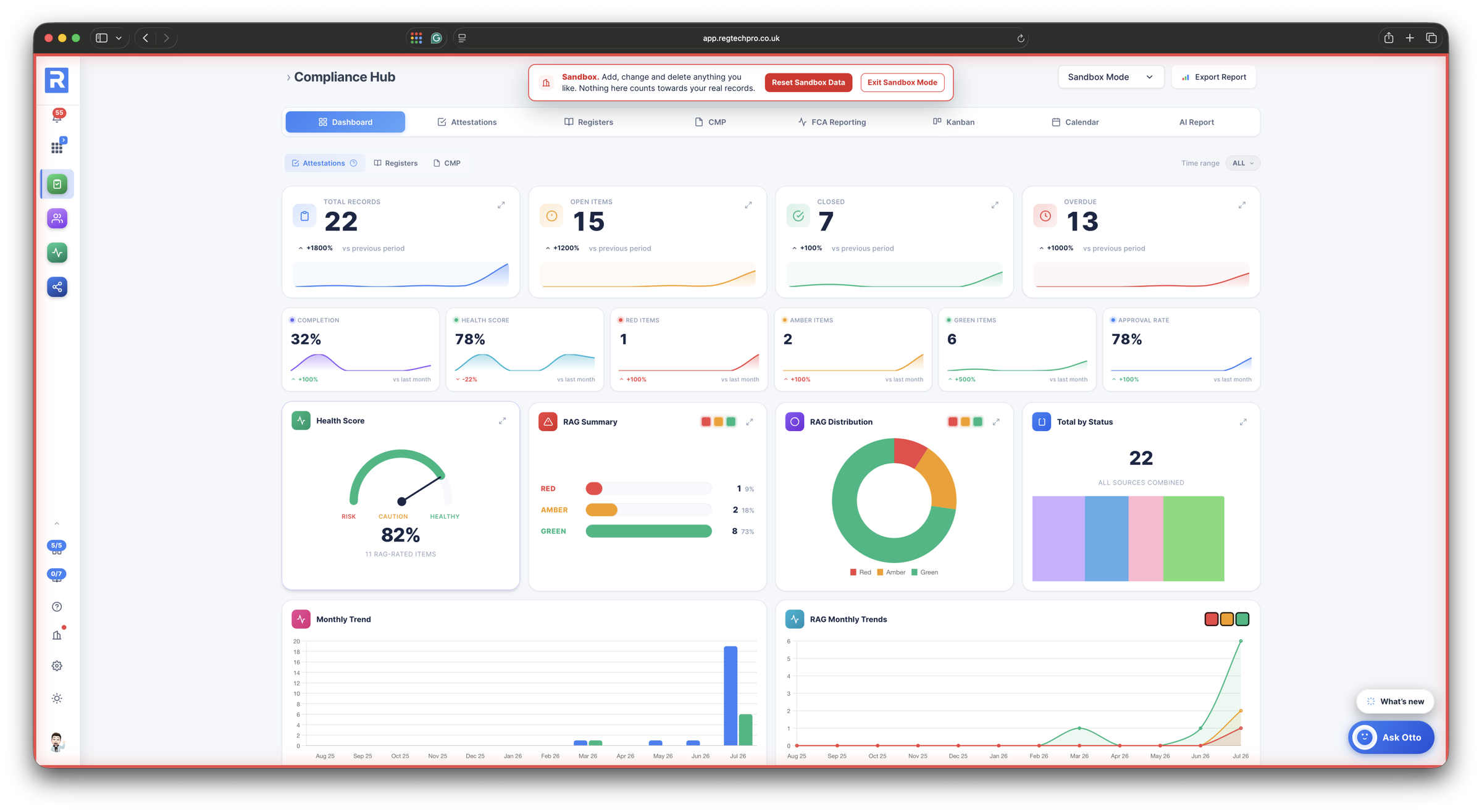 Sandbox Mode &mdash; a risk-free practice copy of the platform where you can add, change or delete anything without it counting towards your real records