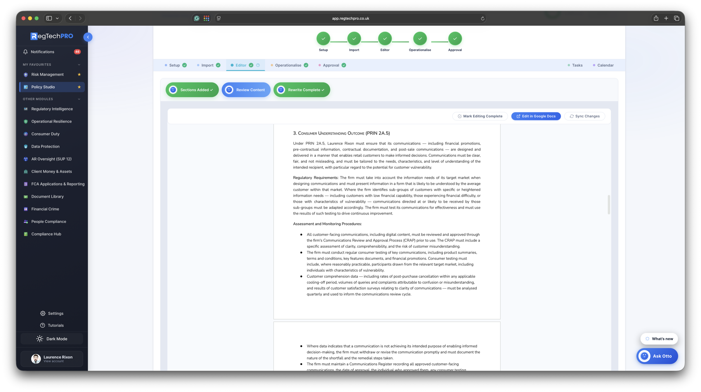 Policy Studio &mdash; the Otto AI policy editor